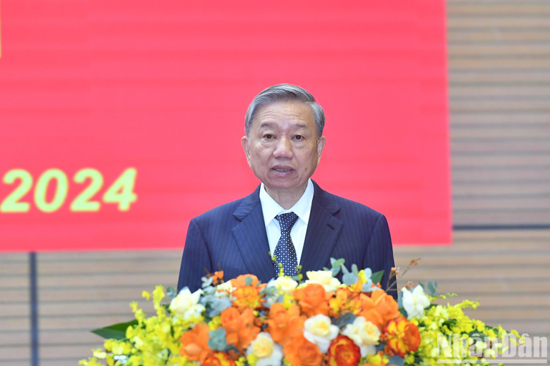 Tổng Bí thư, Chủ tịch nước Tô Lâm phát biểu chỉ đạo. (Ảnh: ĐĂNG KHOA) Tổng Bí thư, Chủ tịch nước Tô Lâm phát biểu chỉ đạo. (Ảnh: ĐĂNG KHOA)