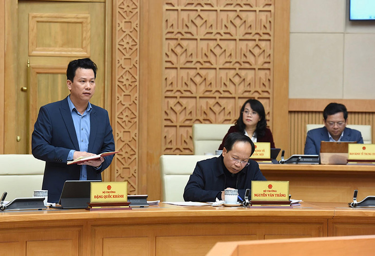 Bộ trưởng Tài nguyên và Môi trường Đặng Quốc Khánh phát biểu. Bộ trưởng Tài nguyên và Môi trường Đặng Quốc Khánh phát biểu.