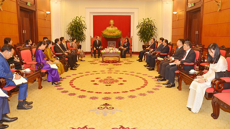 Quang cảnh cuộc tiếp.