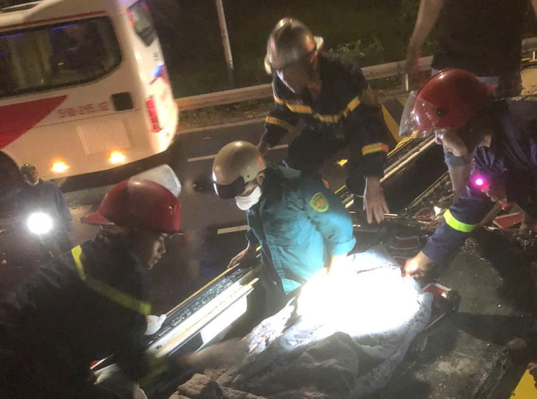 Hiện trường vụ tai nạn.