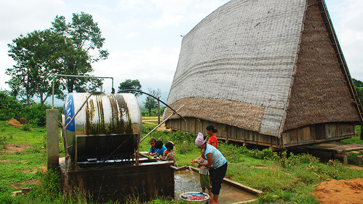 Công trình nước sạch nông thôn tại xã Đăk Ruong, huyện Kon Rây, Kon Tum.