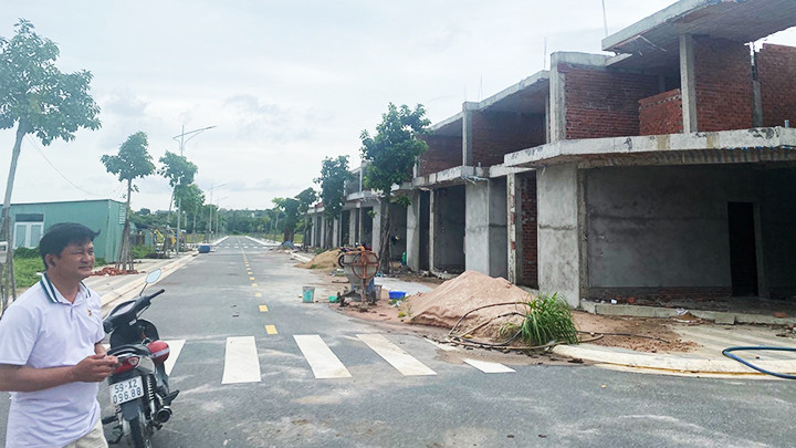 Dự án nhà ở xã hội Lan Anh 7 đang được triển khai. Ảnh: ĐOÀN CHÍNH