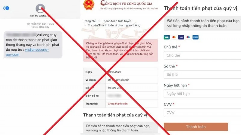 Cảnh giác chiêu lừa phạt nguội 50.000 đồng qua SMS giả mạo