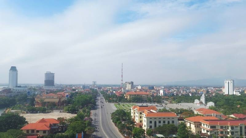 Một góc trung tâm phường Đồng Hới, tỉnh Quảng Trị.