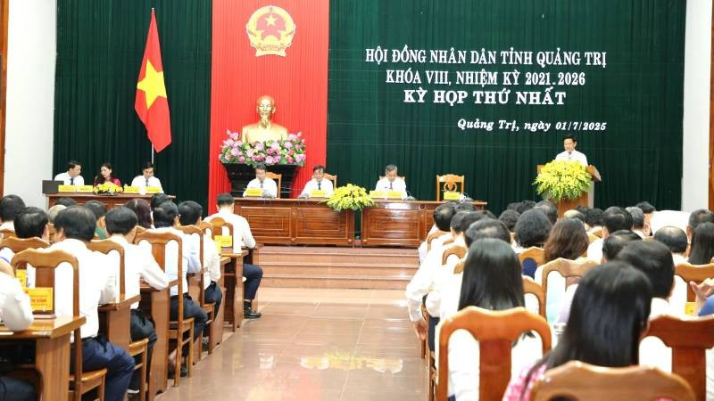 Quang cảnh kỳ họp thứ nhất của Hội đồng nhân dân tỉnh Quảng Trị khóa VIII, nhiệm kỳ 2021-2026. z6759169177408-d1fd7968411ce2d8826fe838895e8253.jpg