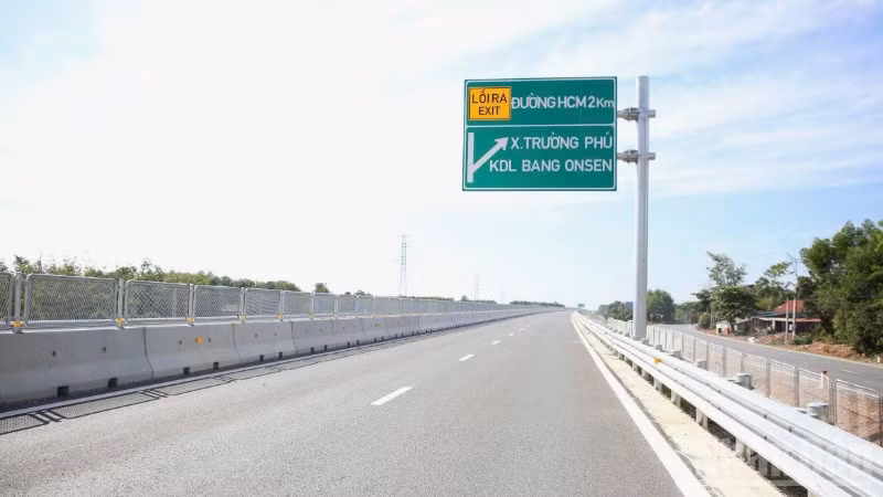 Điểm dừng nghỉ được đầu tư trên cao tốc bắc-nam tại nút giao Quốc lộ 9C thuộc xã Trường Phú, tỉnh Quảng Trị.