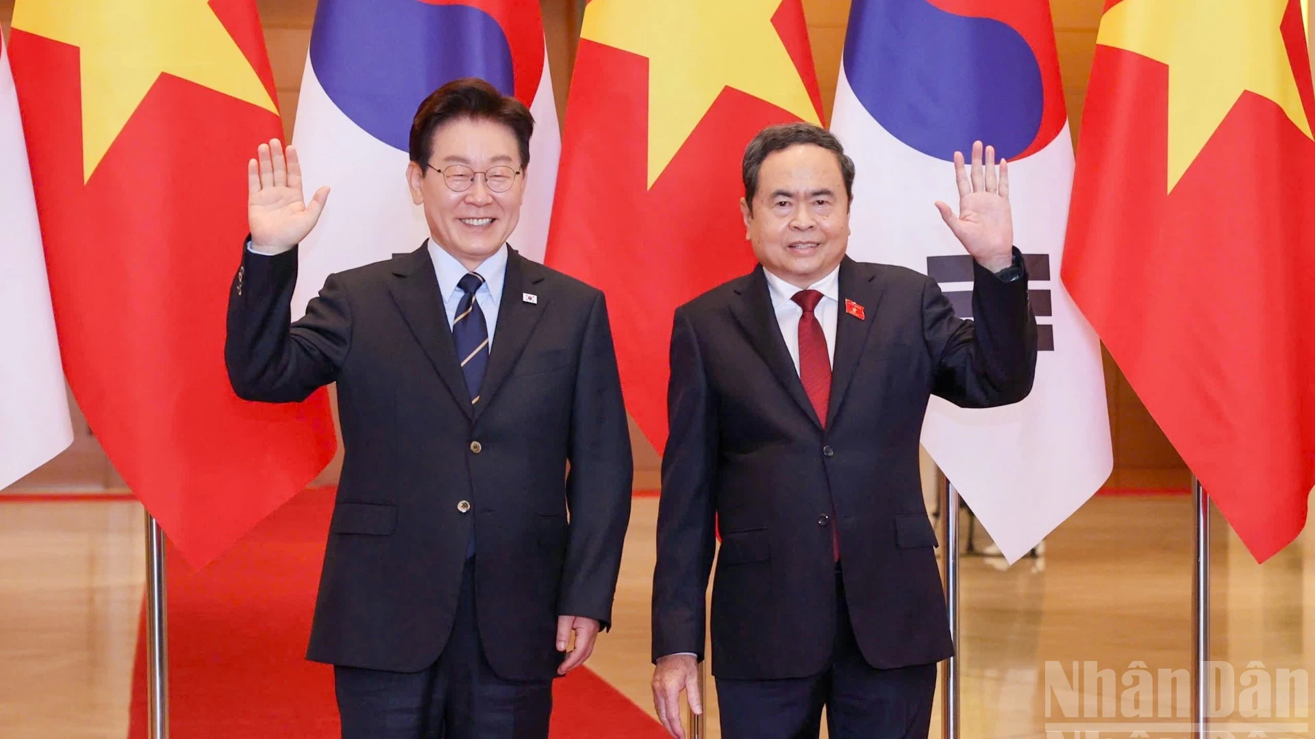 Chủ tịch Quốc hội Trần Thanh Mẫn hội kiến Tổng thống Hàn Quốc Lee Jae Myung
