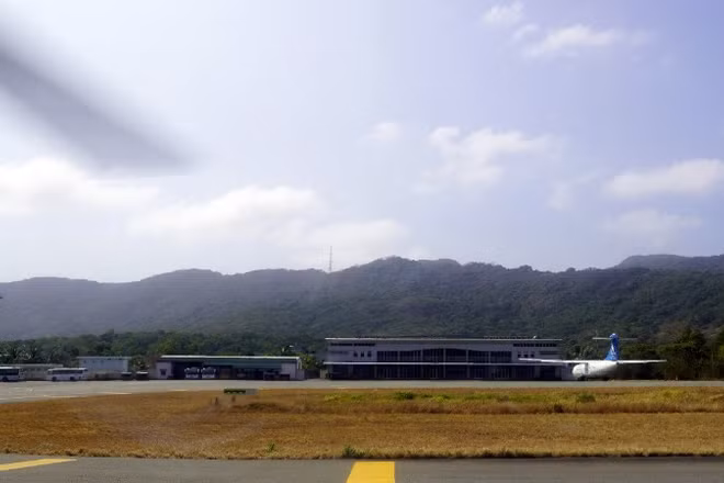 Sân bay Côn Đảo hiện hữu. 