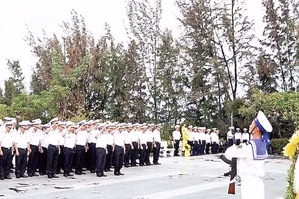 Quang cảnh lễ tưởng niệm. (Ảnh CTV)