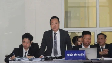 Luật sư tham gia bào chữa tại một phiên toà ở toà án nhân dân thành phố Hà Nội. (Ảnh: HƯƠNG NGUYÊN)