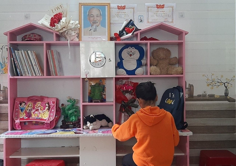 Những góc nhỏ riêng tư trong trường học giúp các em "hạnh phúc" hơn mỗi khi đến trường.