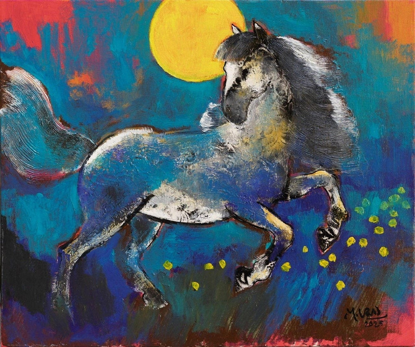 Tác phẩm tham gia triển lãm của họa sĩ Lê Anh Vân.