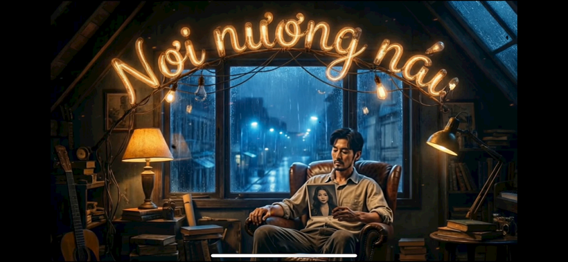 Hình ảnh đại diện một ca khúc của ca sĩ AI Rayn (ảnh chụp màn hình)