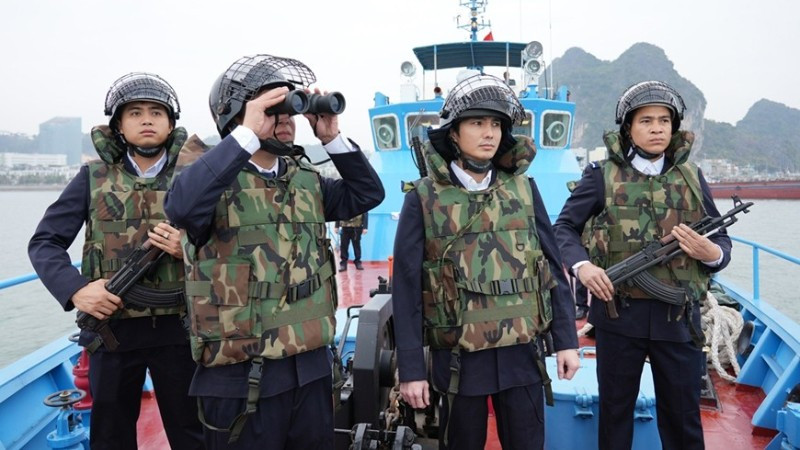 Lực lượng chức năng tăng cường kiểm soát tại khu vực biên giới. (Ảnh: CHQ) 