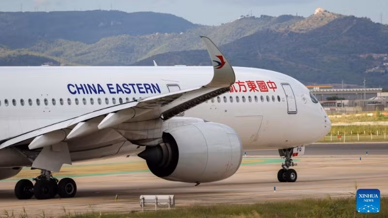 Máy bay của hãng hàng không Trung Quốc China Eastern Airlines. (Ảnh: THX)