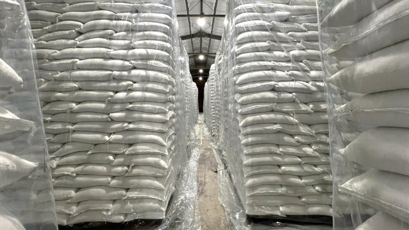 Gạo dự trữ quốc gia được đưa vào bảo quản an toàn về số lượng, bảo đảm chất lượng. (Ảnh: CDT) 