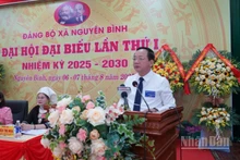 Đại tướng Trịnh Văn Quyết phát biểu chỉ đạo Đại hội.