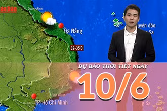 [Video] Dự báo thời tiết ngày 10/6/2025: Mưa tăng ở khu vực Tây Nguyên và Nam Bộ 