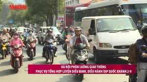 [Video] Hà Nội phân luồng giao thông phục vụ tổng hợp luyện diễu binh, diễu hành dịp Quốc khánh 2-9