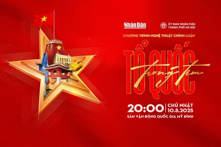 Poster giới thiệu chương trình nghệ thuật Tổ quốc trong tim.