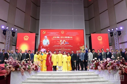 Các đại biểu tham dự Lễ hội Xuân Quê hương 2026. (Ảnh: XUÂN SƠN)