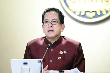 Ông Jirayu Houngsub tuyên bố, Chính phủ Thái Lan không công nhận thẩm quyền của ICJ. (Ảnh: Văn phòng Thủ tướng Thái Lan)