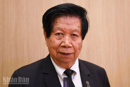 Ông Cao Tất Minh, Chủ tịch Hội Người Thái gốc Việt tỉnh Khon Kaen. (Ảnh: MINH THẮNG)