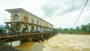 Đập dâng An Trạch, xã Hoà Tiến, huyện Hoà Vang, Đà Nẵng. (Ảnh: ĐÌNH TĂNG)