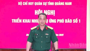 Đồng chí Trần Hữu Ích, Chỉ huy trưởng Bộ Chỉ huy Quân sự thành phố Đà Nẵng. (Ảnh: TẤN THÀNH)