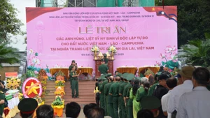 Dự Lễ tri ân có các cựu chiến binh từng tham gia làm nhiệm vụ quốc tế tại Campuchia, Lào đến từ 15 tỉnh, thành trong cả nước.