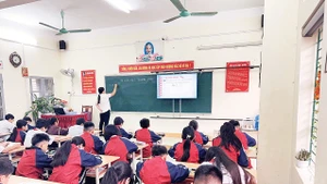 Một tiết học của thầy và trò Trường THCS Chiềng An (Sơn La).