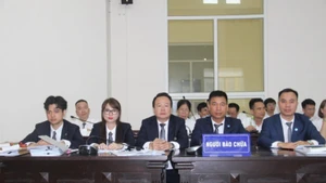 Các luật sư tham gia bào chữa tại phiên tòa phúc thẩm.