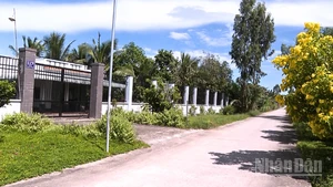 Nhiều hộ gia đình người dân tộc thiểu số xây dựng nhà cửa khang trang.