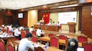 Bí thư Tỉnh ủy Đắk Lắk Nguyễn Đình Trung phát biểu tại Hội nghị.