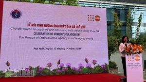 Bộ trưởng Y tế Đào Hồng Lan phát biểu tại buổi lễ.