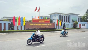 Trung tâm hành chính xã Long Hồ, tỉnh Vĩnh Long. 