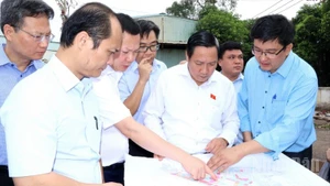 Đoàn đại biểu Quốc hội tỉnh Đồng Nai khảo sát việc sử dụng đất, công tác chuyển đổi công năng tại Khu công nghiệp Biên Hòa 1.