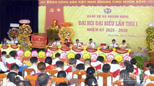 Đại hội đại biểu Đảng bộ xã Khánh Hưng (tỉnh Cà Mau) lần thứ nhất, nhiệm kỳ 2025-2030.