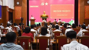 Quang cảnh hội nghị chiều 24/7. (Ảnh: ANH ĐÀO)