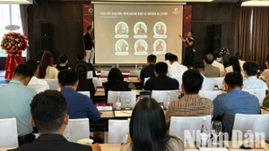 Quang cảnh buổi họp báo chiều ngày 6/6. (Ảnh: ANH ĐÀO)