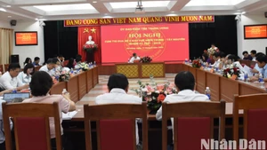 Quang cảnh hội nghị chiều 13/6. (Ảnh: ANH ĐÀO)