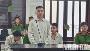 Bị cáo Đỗ Minh Tuyến tại phiên tòa. (Ảnh: ANH ĐÀO)