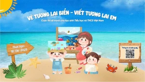 Cuộc thi vẽ tranh với chủ đề “Vẽ tương lai biển – Viết tương lai em” lan tỏa thông điệp bảo vệ môi trường biển trong cộng đồng. 