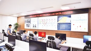 Trung tâm dữ liệu - Data Center của Viettel tại Khu công nghệ cao Hòa Lạc. (Ảnh TUẤN KIỆT)