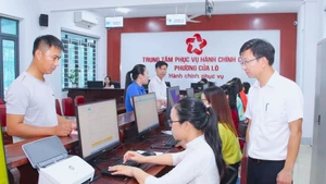 Trung tâm phục vụ hành chính công phường Cửa Lò, tỉnh Nghệ An.