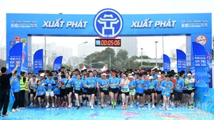 Cùng lan tỏa thông điệp "Nói không với ma túy" (Ảnh: THẾ DƯƠNG)
