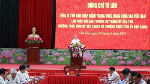 Tổng Bí thư Tô Lâm phát biểu. (Ảnh: Thống Nhất – TTXVN)
