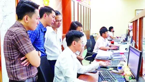 Cơ sở vật chất, trang thiết bị Trung tâm Phục vụ hành chính công phường Sông Công, tỉnh Thái Nguyên được lắp đặt đồng bộ, liên thông, sẵn sàng hoạt động thông suốt từ ngày 1/7.