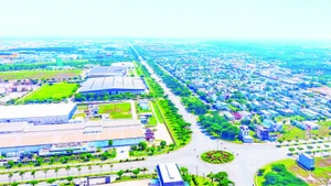Vốn đầu tư nước ngoài tại Bình Dương trong 5 tháng đầu năm 2025 tập trung vào sản xuất ở các khu công nghiệp. Trong ảnh: Một góc Khu công nghiệp Việt Nam-Singapore 2 tại Bình Dương.