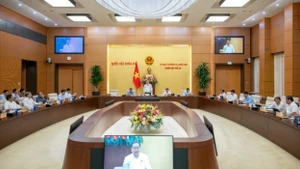 Toàn cảnh Phiên họp thứ 45 của Ủy ban Thường vụ Quốc hội.